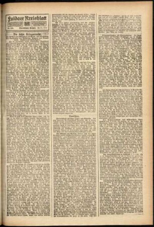 Zweite Ausgabe vom Samstag, den 28. Oktober 1916.