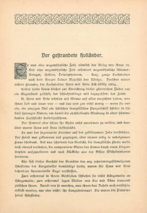 Der gestrandete Holländer