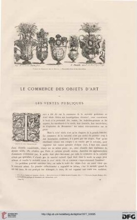3: Le commerce des objets d'art et les ventes publiques, [1]