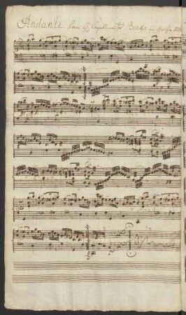 Sonaten. Auszüge; cemb; A-Dur; LorB 623/l,2