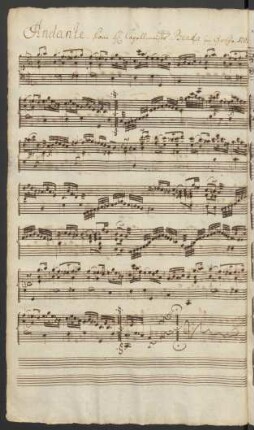 Sonaten. Auszüge; cemb; A-Dur; LorB 623/l,2