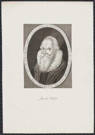 Icones Professorum Marpurgensium — Bildnis des Antonius Matthaeus (1564-1637)