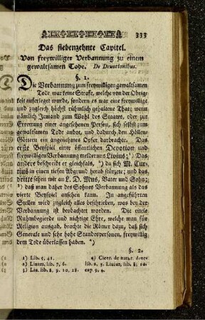Das siebenzehnte Capitel. Von freywilliger Verbannung zu einem gewaltsamen Tode ...