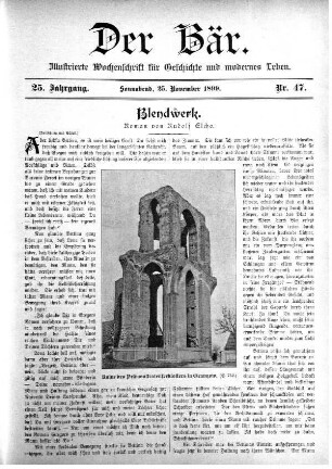 25.November 1899 Nr, 47