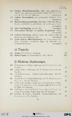 e. Teppiche (Nr. 281-282)