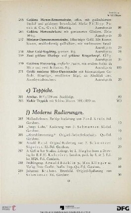 e. Teppiche (Nr. 281-282)