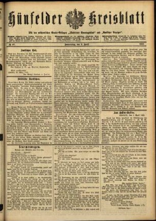 Ausgabe vom Donnerstag, den 04. April 1912.