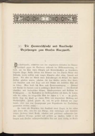 XI. Die Hunnenschlacht und Kaulbachs Beziehungen zum Grafen Raczynski.