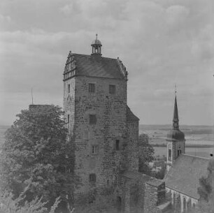 Stolpen : Stolpen. Burg Stolpen. Johannisturm und Stadtkirche Stolpen