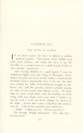 Chapter XVI. The river in action