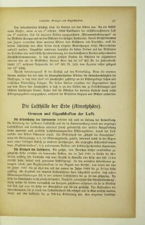 Die Lüfthülle der Erde (Atmosphäre)