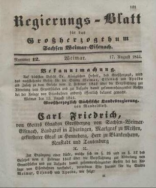 Nr. 12 : 17. August 1844