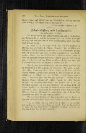 Schulentlassung und Konfirmation