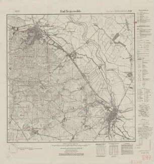 3250 Bad Freienwalde (Oder), Meßtischblatt (4cm - Karte)
