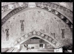 Friedhofkirche; Gotisches Wandbild im Chor, nach der Restaurierung