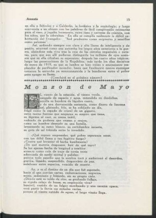 Monzon de Mayo [y] Tango del Viudo