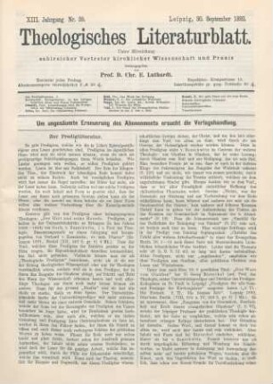 455-458 Zur Predigtliteratur