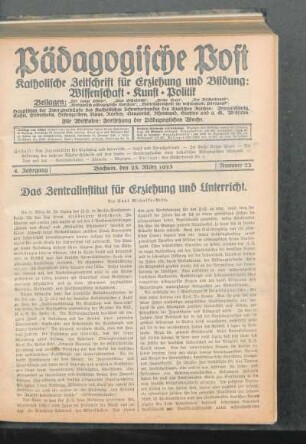 ¬Das¬ Zentralinstitut für Erziehung und Unterricht