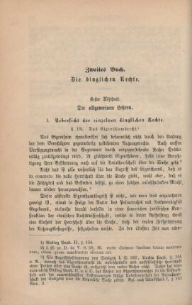 Zweites Buch. Die dinglichen Rechte.