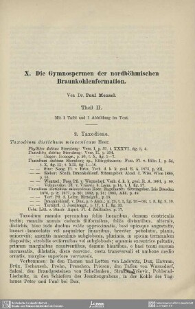 Die Gymnospermen der nordböhmischen Braunkohleformation. Theil II.