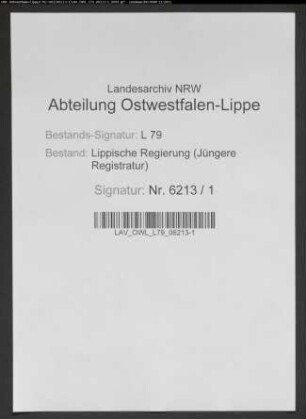 Vorstellungslisten des Aushebungsbezirks Lemgo, Band 3