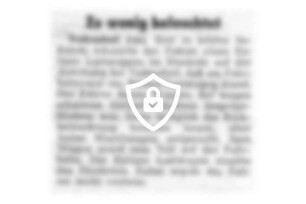 Zu wenig beleuchtet