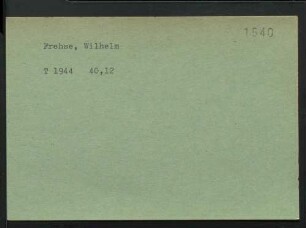 Frehse, Wilhelm