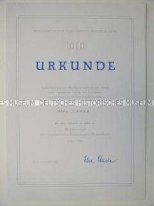 DFD-Urkunde