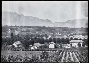 Aix-les-Bains, Panoramablick vom Boulevard Roche du Roy nach Westen
