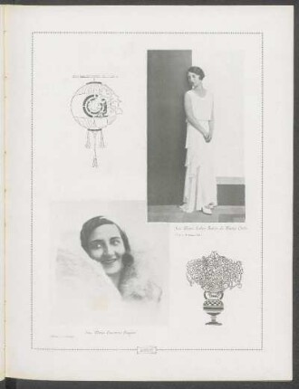 [Fotografías de] Sra. María Esther Baños de Muñoz Oribe [y] Srta. María Ernestina Frugoni