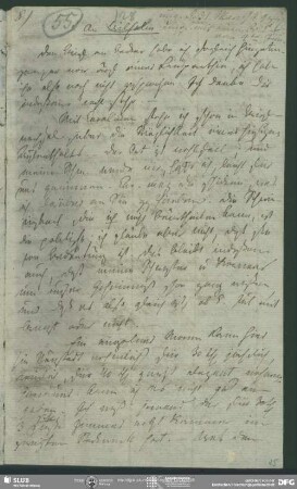 Eigenh. Brief von Friedrich von Schlegel an August Wilhelm von Schlegel, o.O., 1794