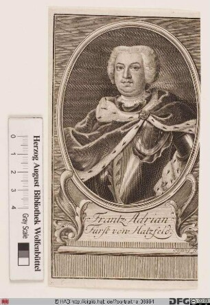 Bildnis Franz Philipp Adrian Graf Hatzfeld, 1741 Fürst von