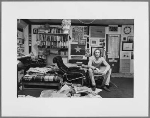 Olaf Dinné in seinem Arbeitszimmer, Bremen