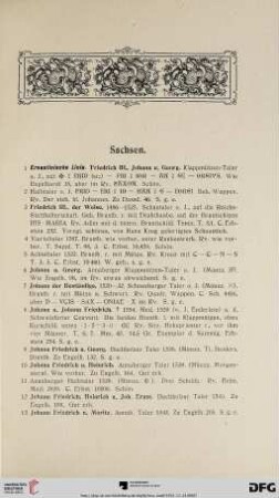 Sachsen (Nr. 1-426)