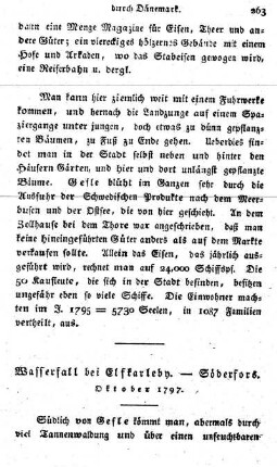 Wasserfall bei Elfkarleby. - Söderfors. Oktbr. 1797.)
