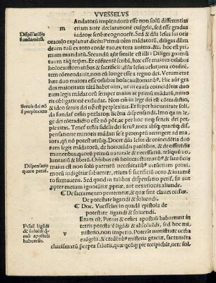 De sacramento penitentiae, & quae sint claves ecclesiae. De postestate ligandi & solvendi.