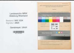 Entnazifizierung Ulrich Gerstmeyer , geb. 13.07.1908 (Major)