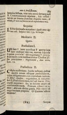 385-393, Meditatio II
