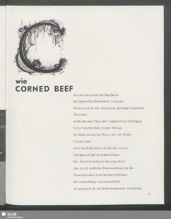 C wie Corned Beef
