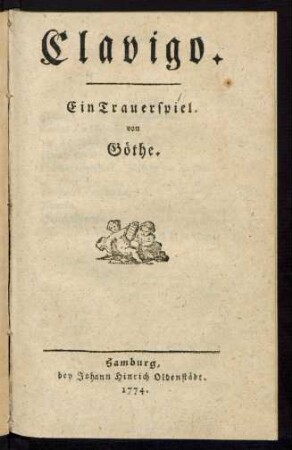 Clavigo : Ein Trauerspiel