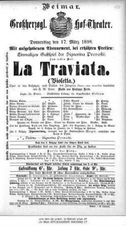 La Traviata (Violetta.)