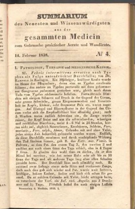 14. Februar 1838. No 4.