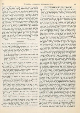554-556 [Rezension] Geiselmann, Josef Rupert, Die Heilige Schrift und die Tradition