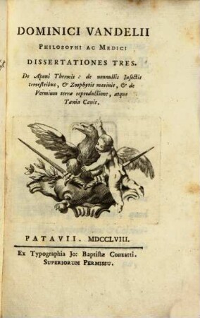 Dissertationes tres de Aponi thermis