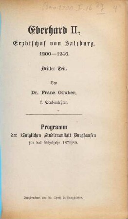 Eberhard II., Erzbischof von Salzburg : 1200 - 1246, 2