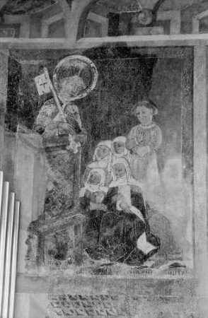 Blansingen: Fresko neben der Orgel