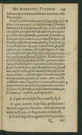 §. Si quis autem suspectus, 7. cum §. seq. 8.