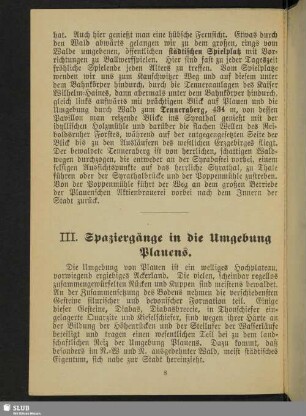 III. Spaziergänge in die Umgebung Plauens