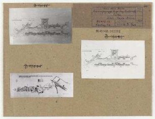 II. Bauabschnitt der Karl-Marx-Allee: Lageplan. Berlin, Mitte, Stalinallee (seit 1961 Karl-Marx-Allee)