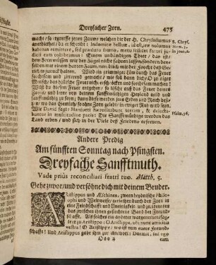 475-484, Andere Predig am fuenfften Sonntag nach Pfingsten